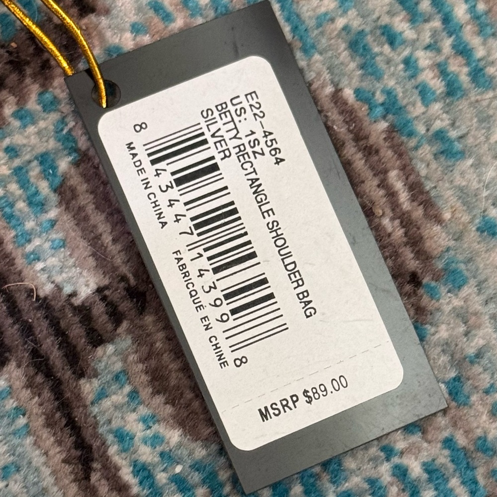 Bebe silver,rhinestone style Rectangular hard cas… - image 6